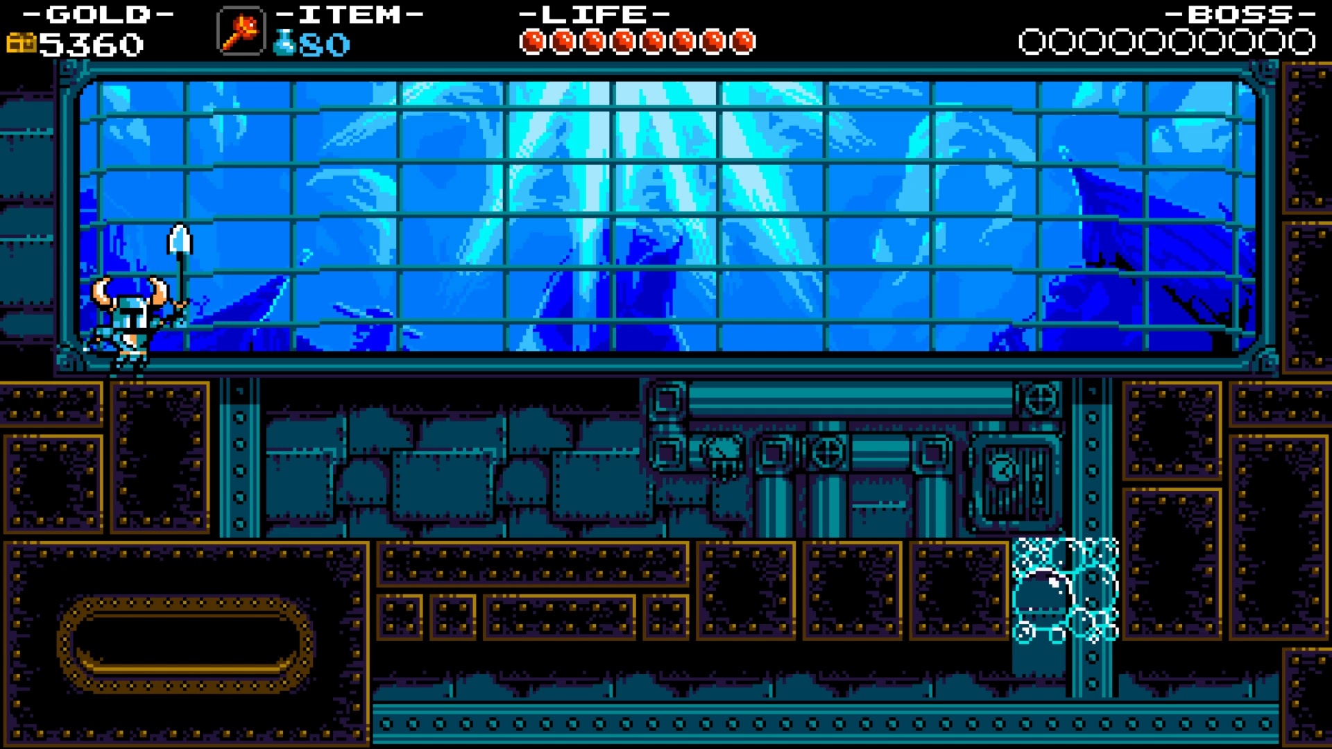 O azul profundo do fundo deste cenário não era possível no NES...