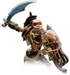 Spinal era um pirata da antiga Babilônia que encontrou uma máscara poderosa que o permite viver para sempre, mesmo depois de ter ateado fogo no próprio corpo.
