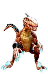Riptor é uma dinossaura fêmea (isso mesmo, não tô brincando) criada em laboratório pela empresa Ultratech com uma mistura de DNA humano e réptil. 